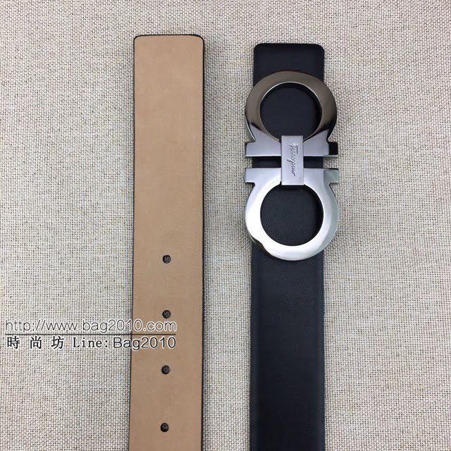 菲拉格慕男士皮帶 Ferragamo牛皮磨砂扣腰帶  jjp1739